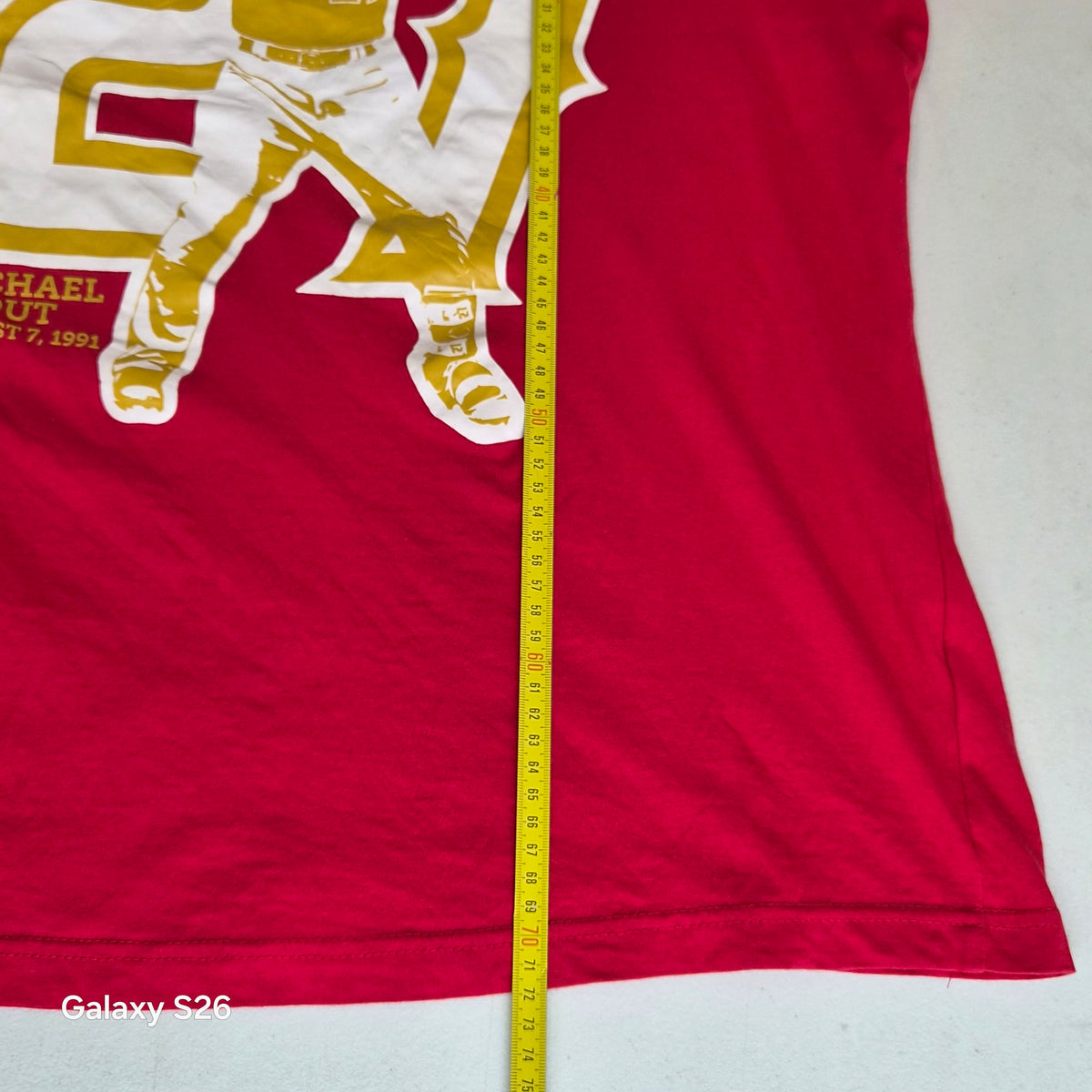 T-shirt Mike Trout #27 Angels Birthday 2018 rouge XL