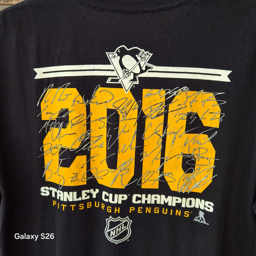 T-shirt Reebok Pittsburgh Penguins Stanley Cup Champions 2016 – XL