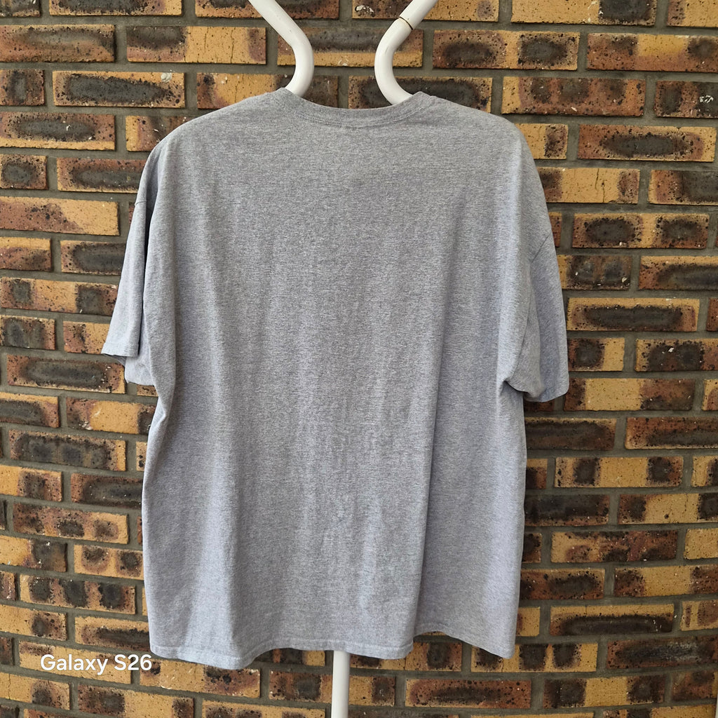 T-shirt Gildan Billings Mustangs Champions 2014 gris 2XL