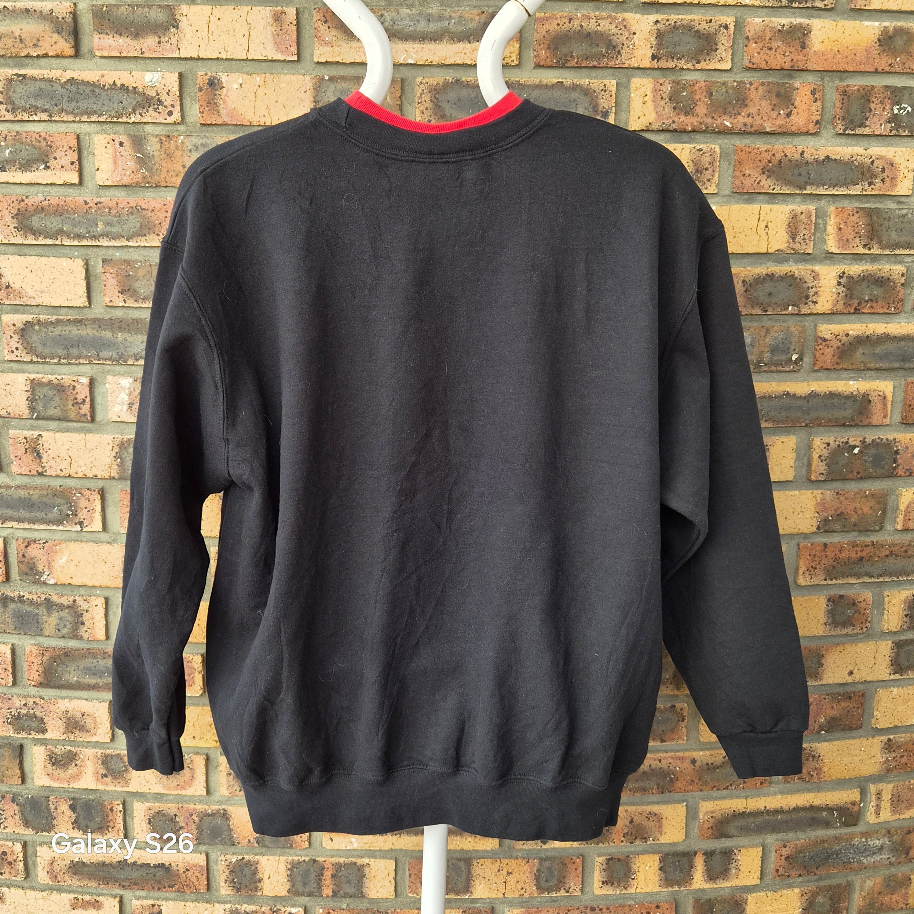 Sweat vintage USA de Noël noir sucres d’orge taille 2XL