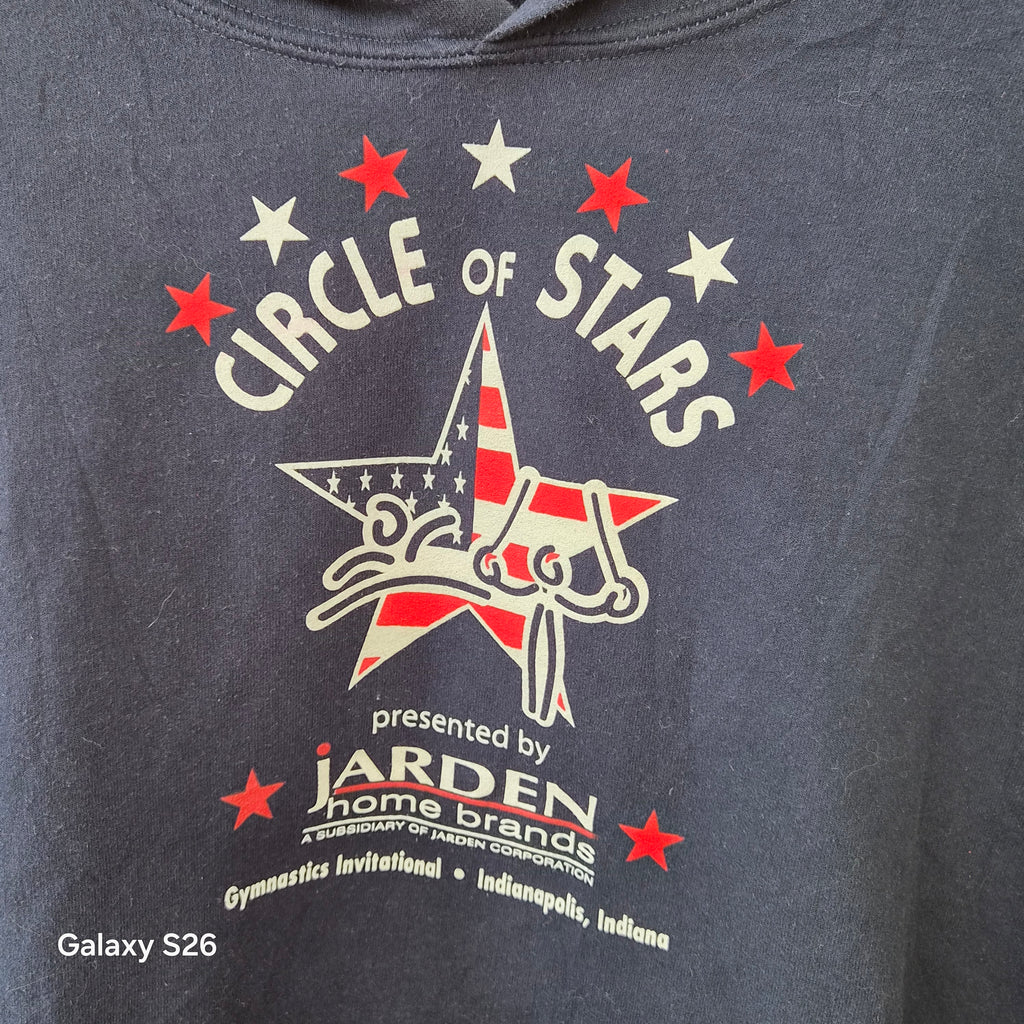 Sweat Circle of Stars Gymnastics USA bleu marine taille M