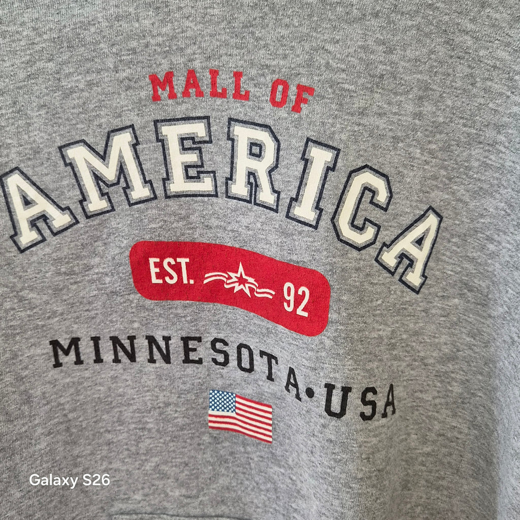 Sweat vintage Mall of America Minnesota USA gris taille XL