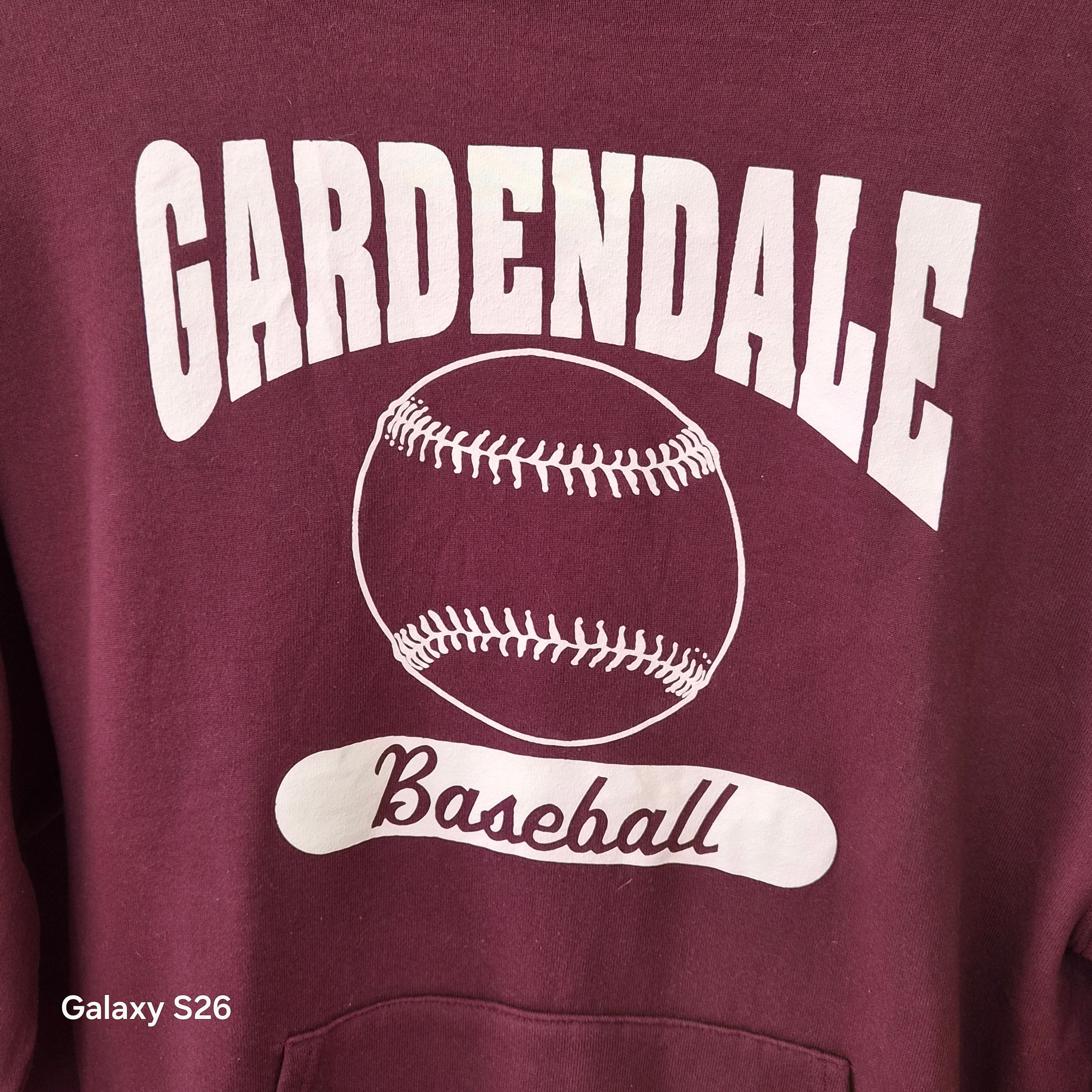 Sweat vintage USA Gardendale Baseball bordeaux taille XL
