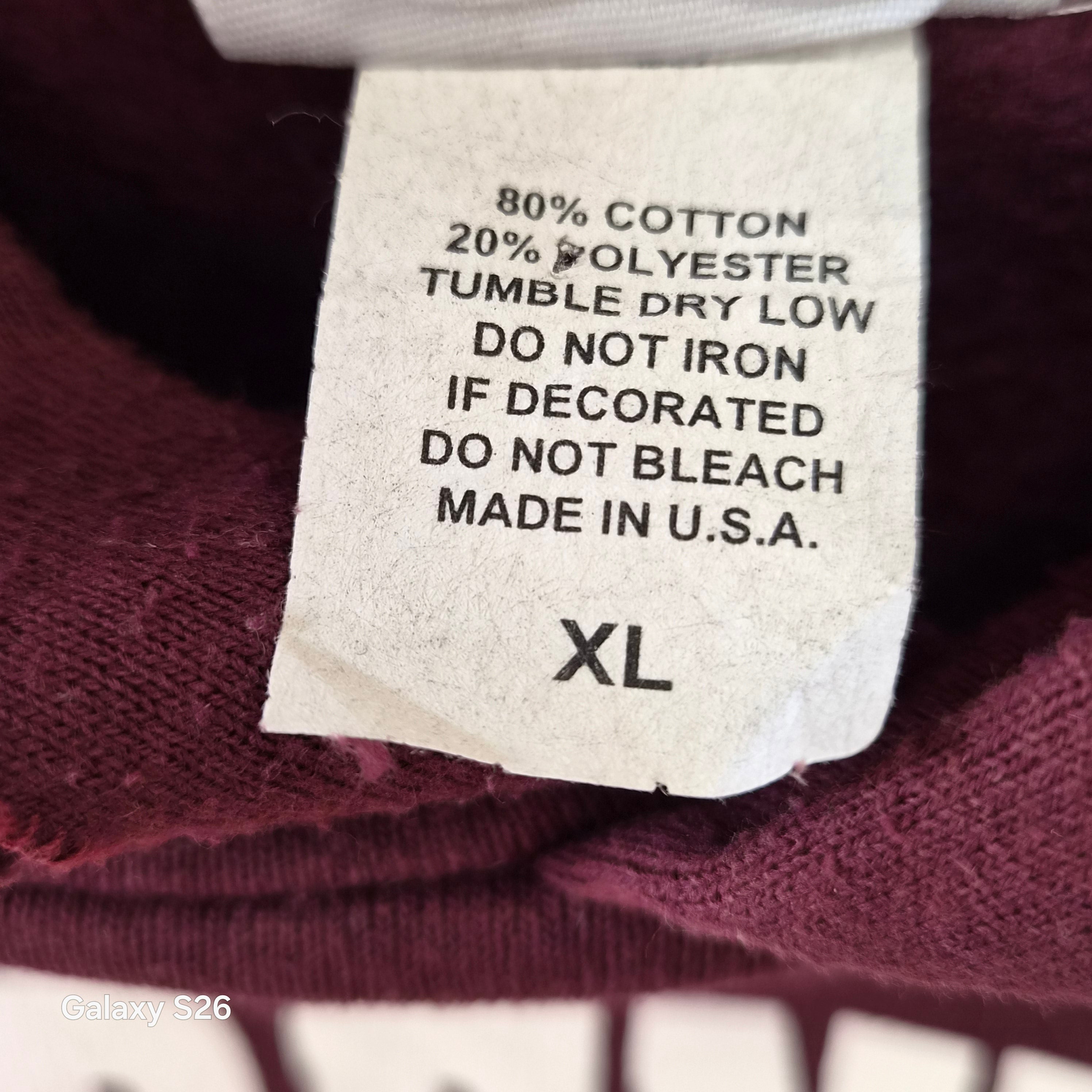 Sweat vintage USA Gardendale Baseball bordeaux taille XL