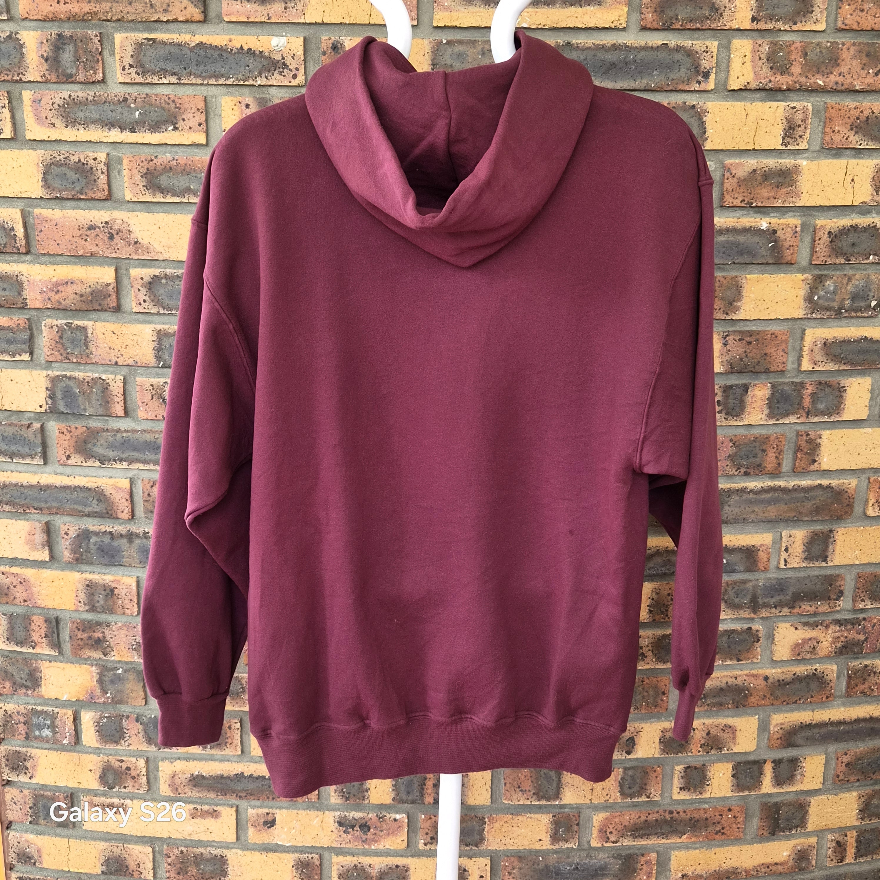 Sweat vintage USA Gardendale Baseball bordeaux taille XL