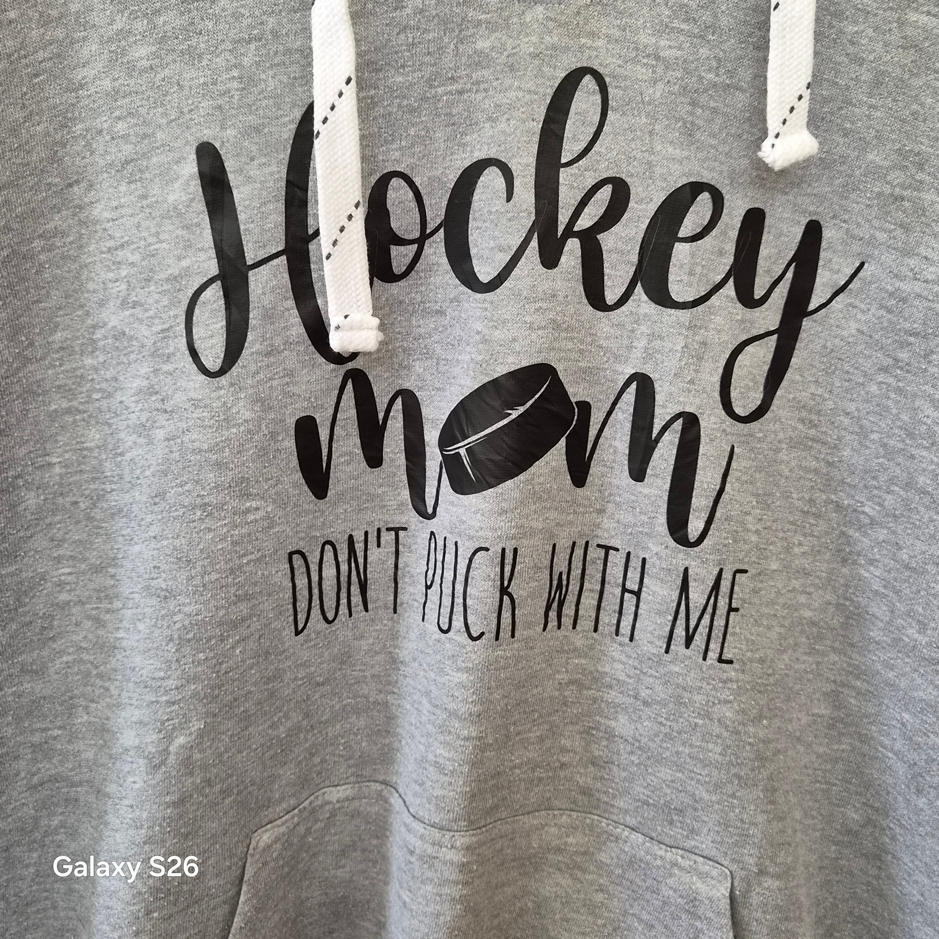 Sweat J. America Hockey Mom gris taille XL