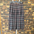 Jupe longue vintage Pendleton à carreaux 100 % laine – 34