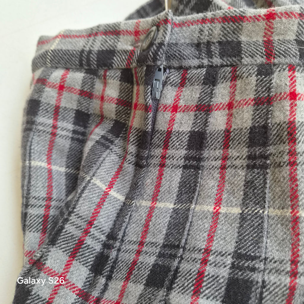 Jupe longue vintage Pendleton à carreaux 100 % laine – 34
