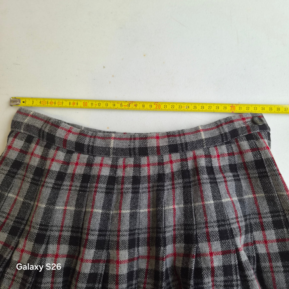 Jupe longue vintage Pendleton à carreaux 100 % laine – 34
