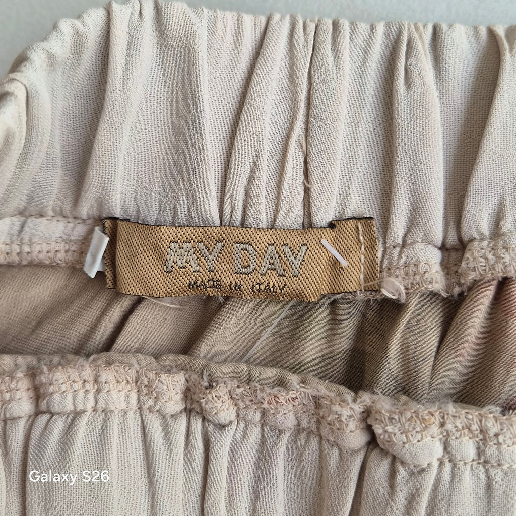Jupe longue My Day Made in Italy beige taille S