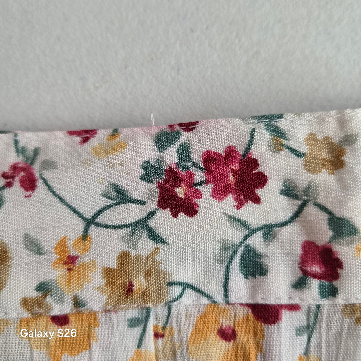 Jupe Maxi Vintage Florale Roses Fuchsia & Bordeaux avec Poches – Style Bohème Femme