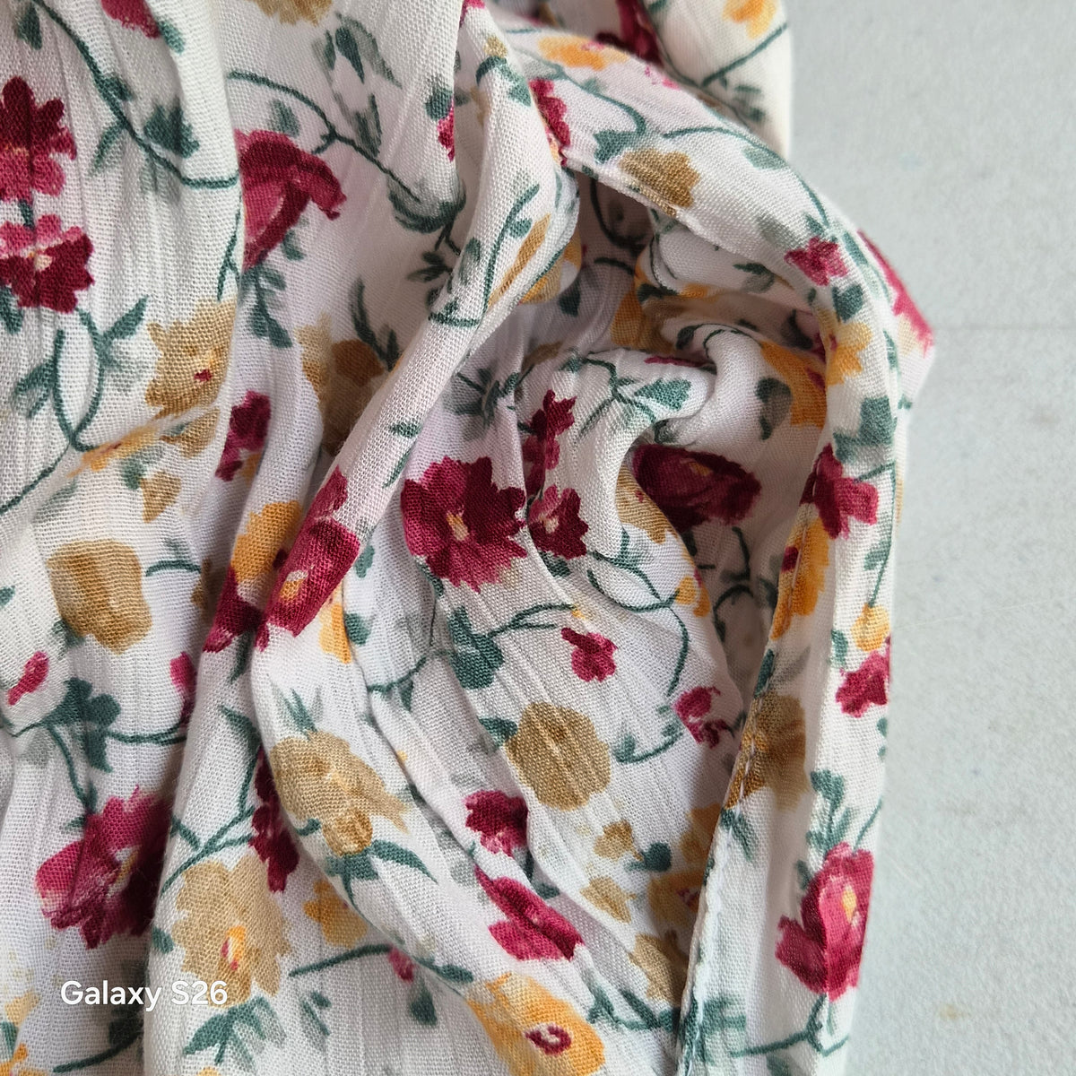 Jupe Maxi Vintage Florale Roses Fuchsia & Bordeaux avec Poches – Style Bohème Femme