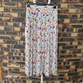 Jupe Maxi Vintage Florale Roses Fuchsia & Bordeaux avec Poches – Style Bohème Femme
