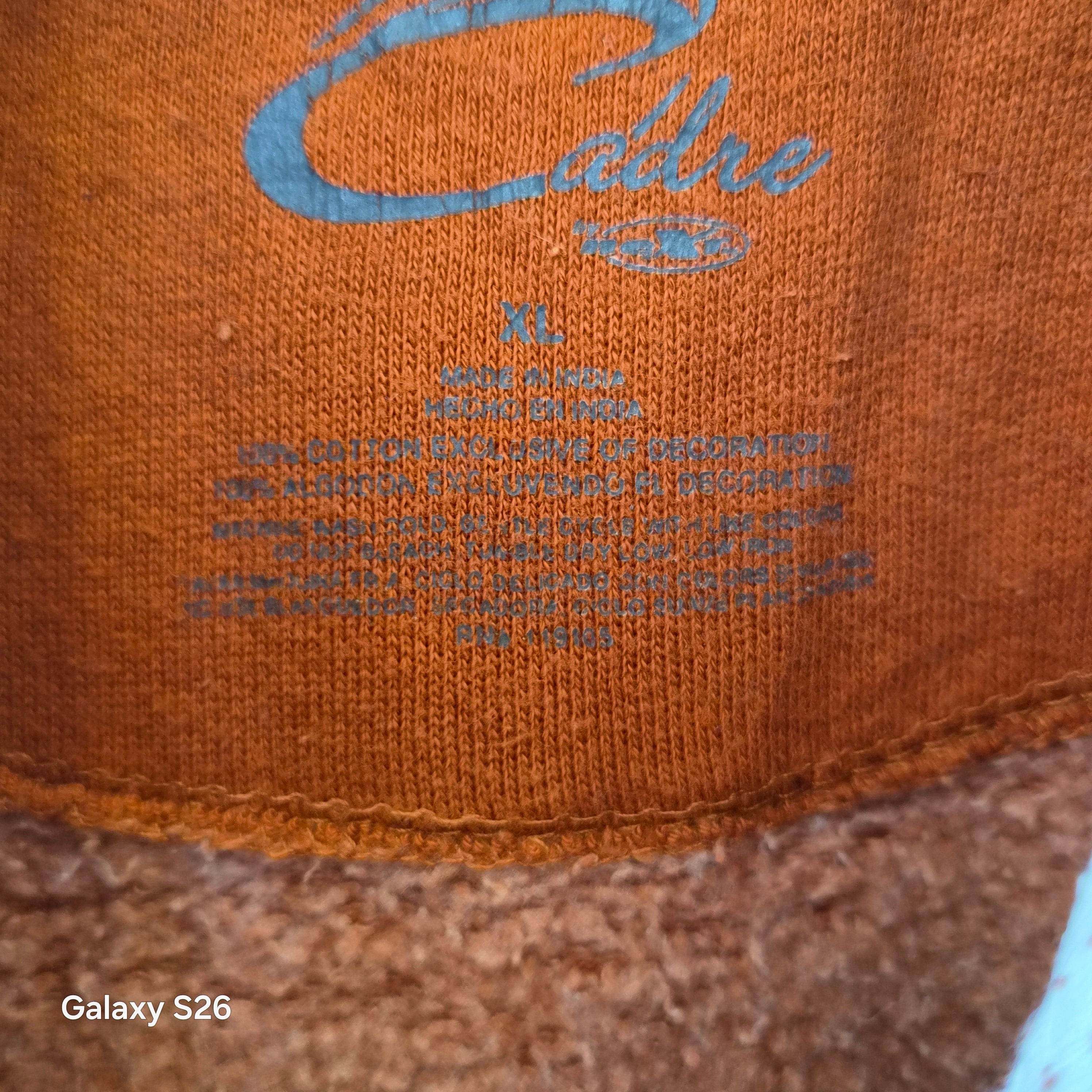 Sweat à capuche vintage Texas Longhorns Colosseum orange taille XL