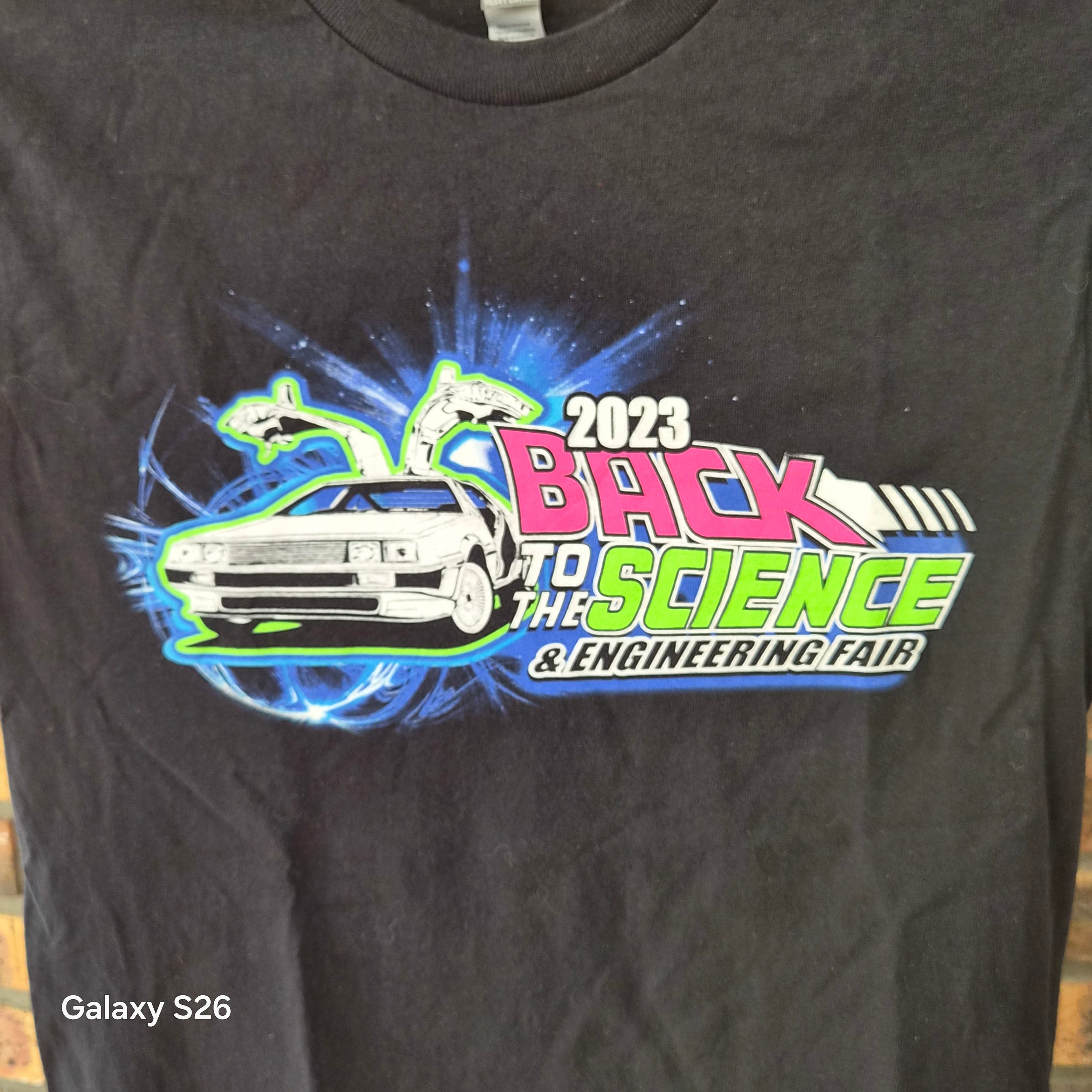 T-shirt Gildan Back to the Science noir taille S