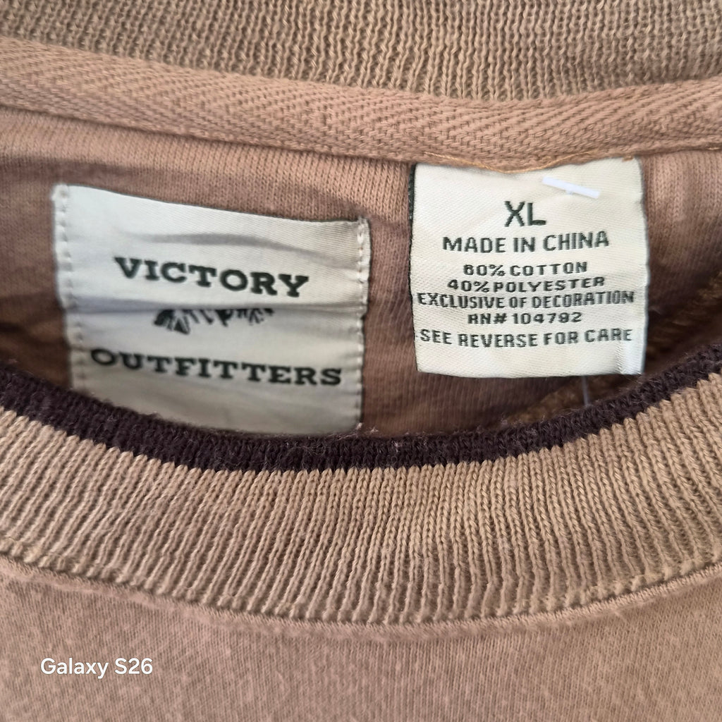 Sweat Victory Outfitters chasse canard USA beige taille XL
