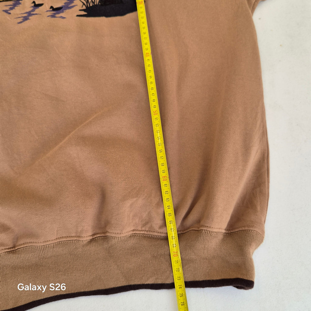 Sweat Victory Outfitters chasse canard USA beige taille XL