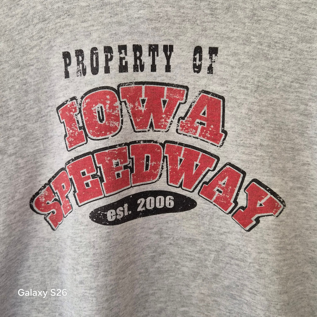 Sweat Gildan Iowa Speedway USA gris taille XL
