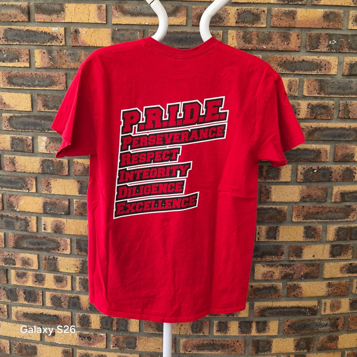 T-shirt Hanford High School Bullpups Californie rouge taille L