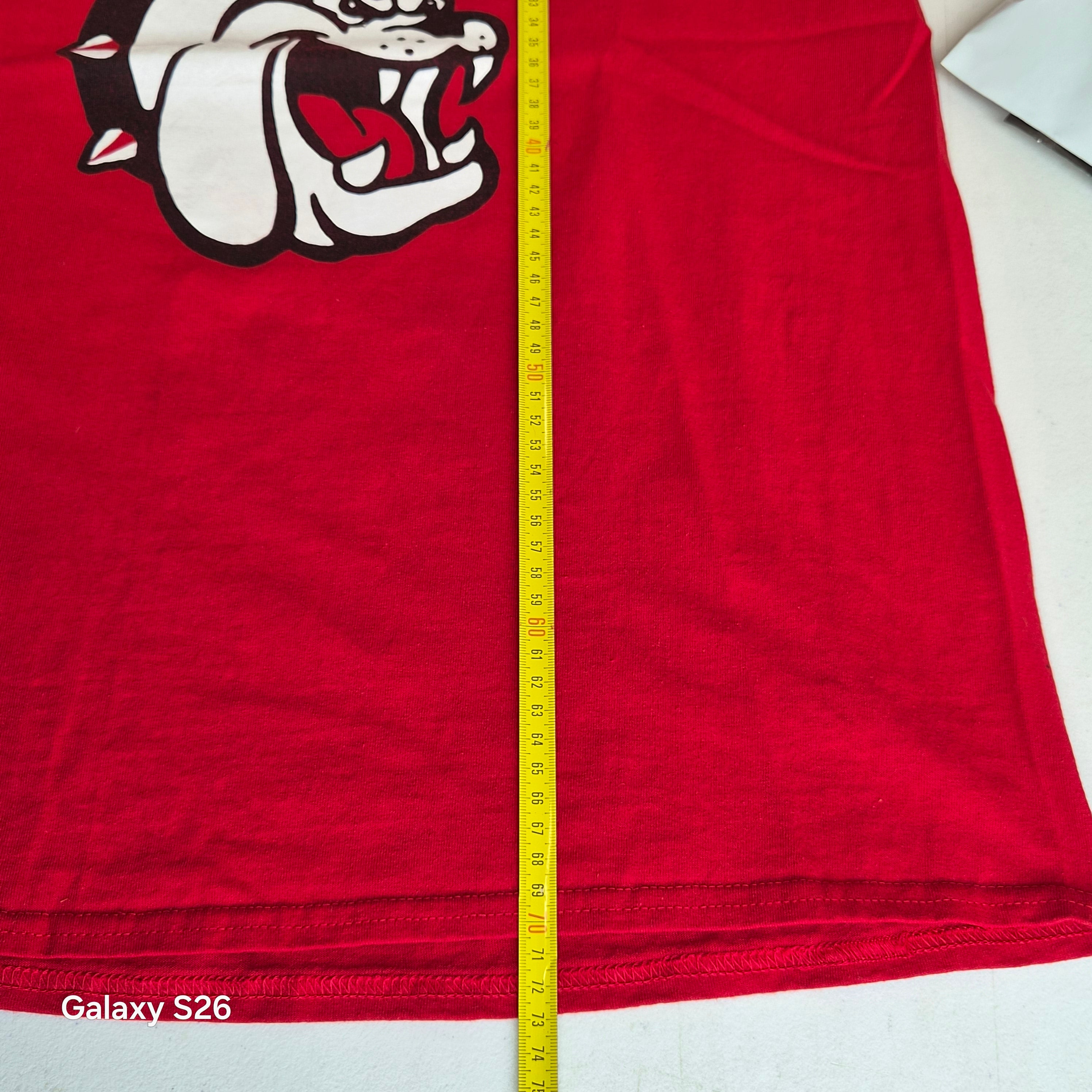 T-shirt Hanford High School Bullpups Californie rouge taille L