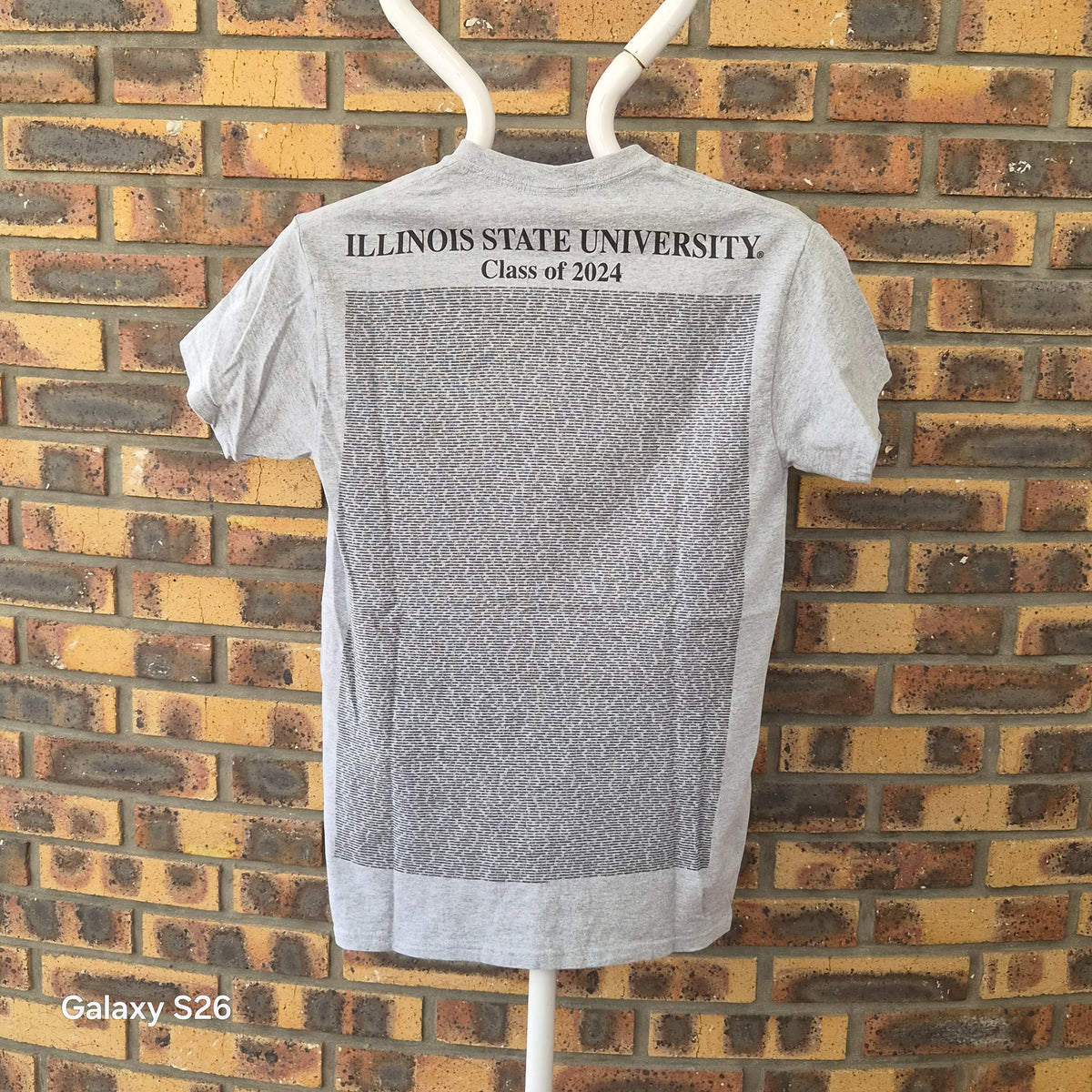 T-shirt Gildan Illinois State University Class of 2024 gris S