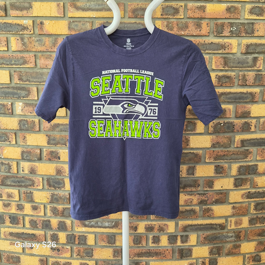 T-shirt NFL Seattle Seahawks 1976 bleu marine XXL