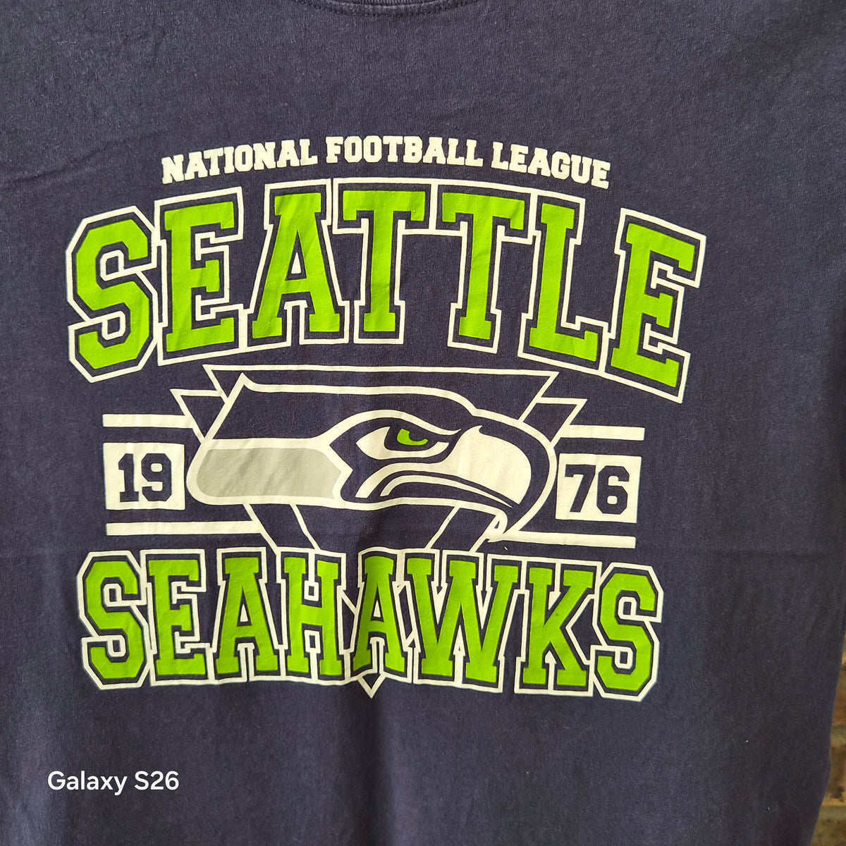 T-shirt NFL Seattle Seahawks 1976 bleu marine XXL