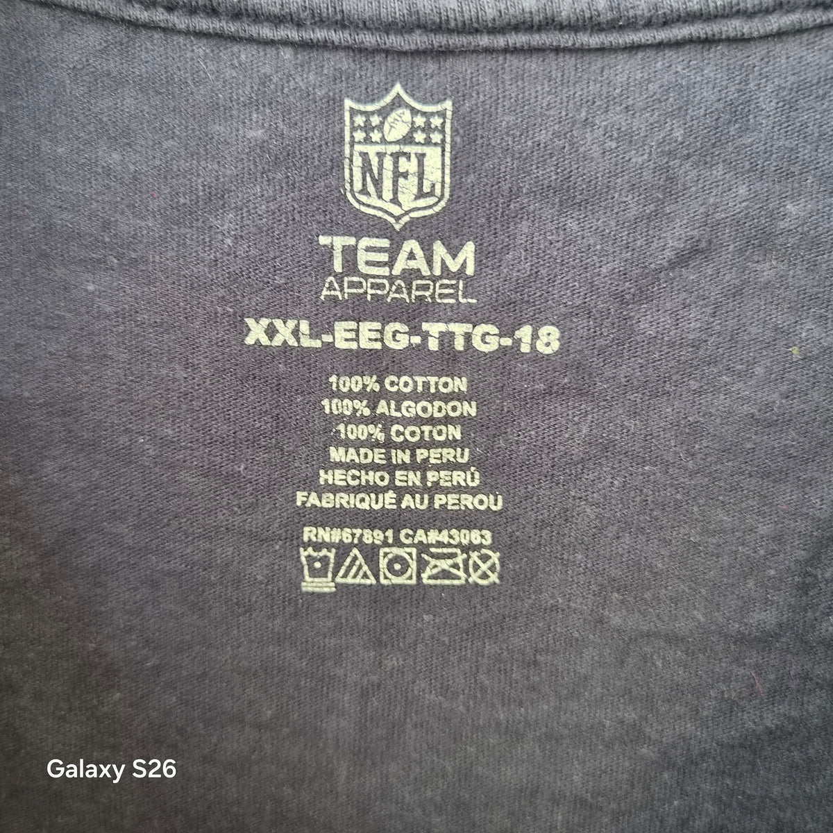 T-shirt NFL Seattle Seahawks 1976 bleu marine XXL