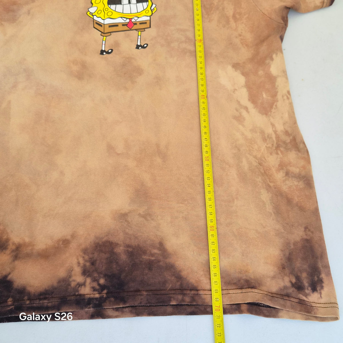 T-shirt Bob l’Éponge Nickelodeon tie-dye marron – M