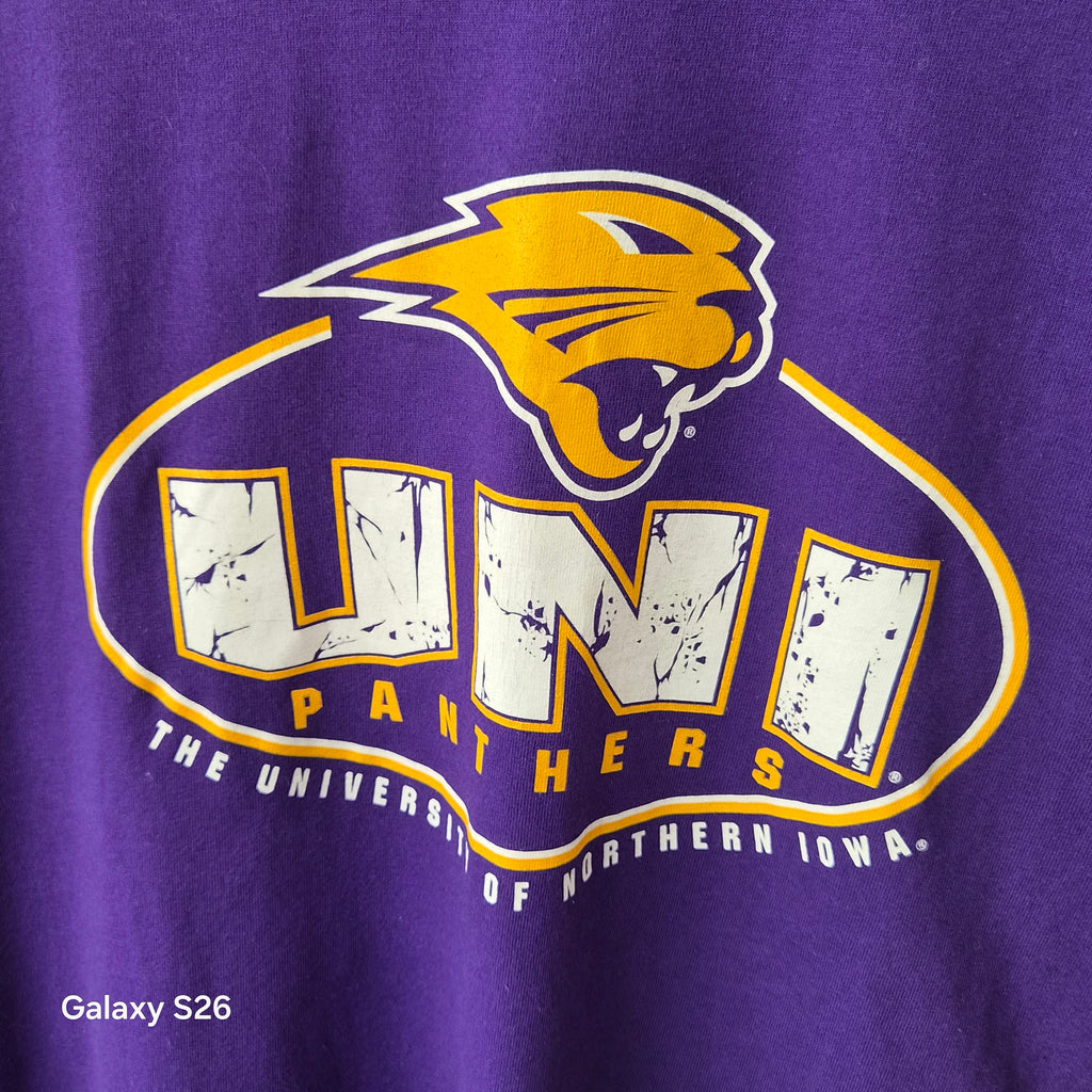 T-shirt manches longues Gildan UNI Panthers Iowa violet XL