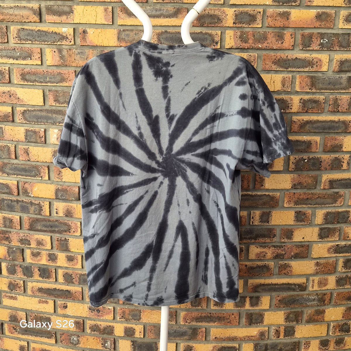 T-shirt tie-dye Barnstormer Baseball noir et gris – XL