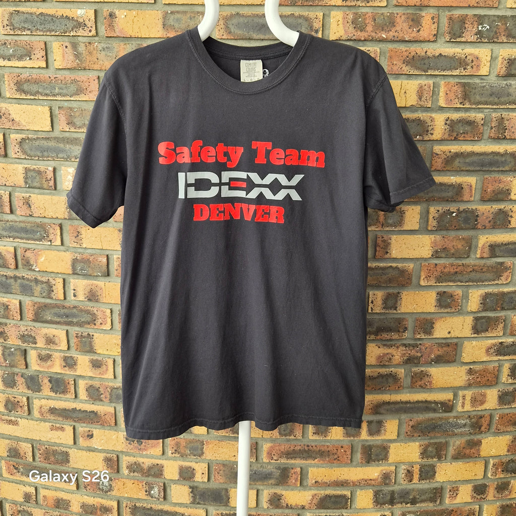 T-shirt Comfort Colors IDEX Denver Safety Team noir – L
