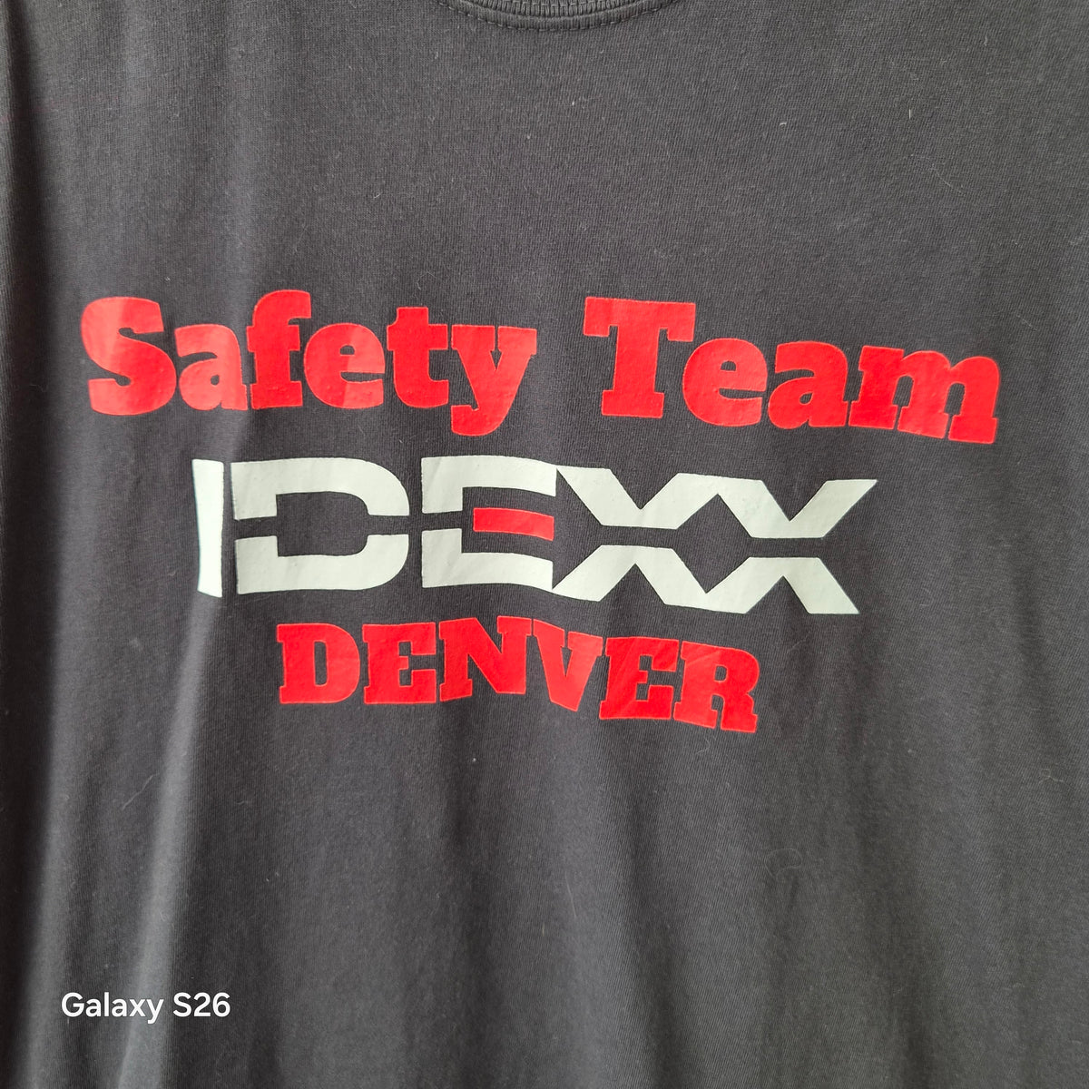 T-shirt Comfort Colors IDEX Denver Safety Team noir – L