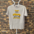 T-shirt Gildan Papa Grandfather moto beige taille L