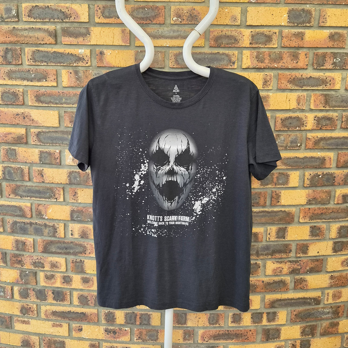 T-shirt Knott’s Scary Farm Welcome Back to Your Nightmare noir – L