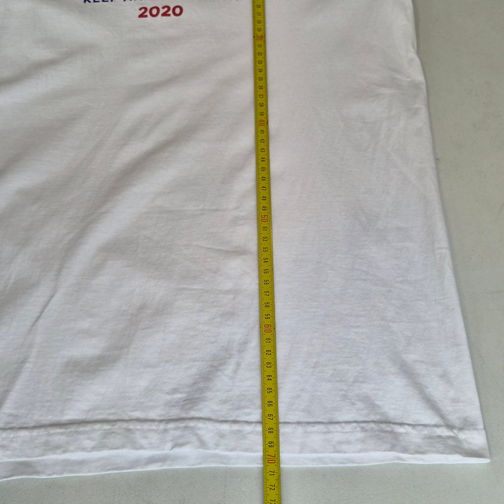 T-shirt Bayside Trump Pence 2020 blanc – M