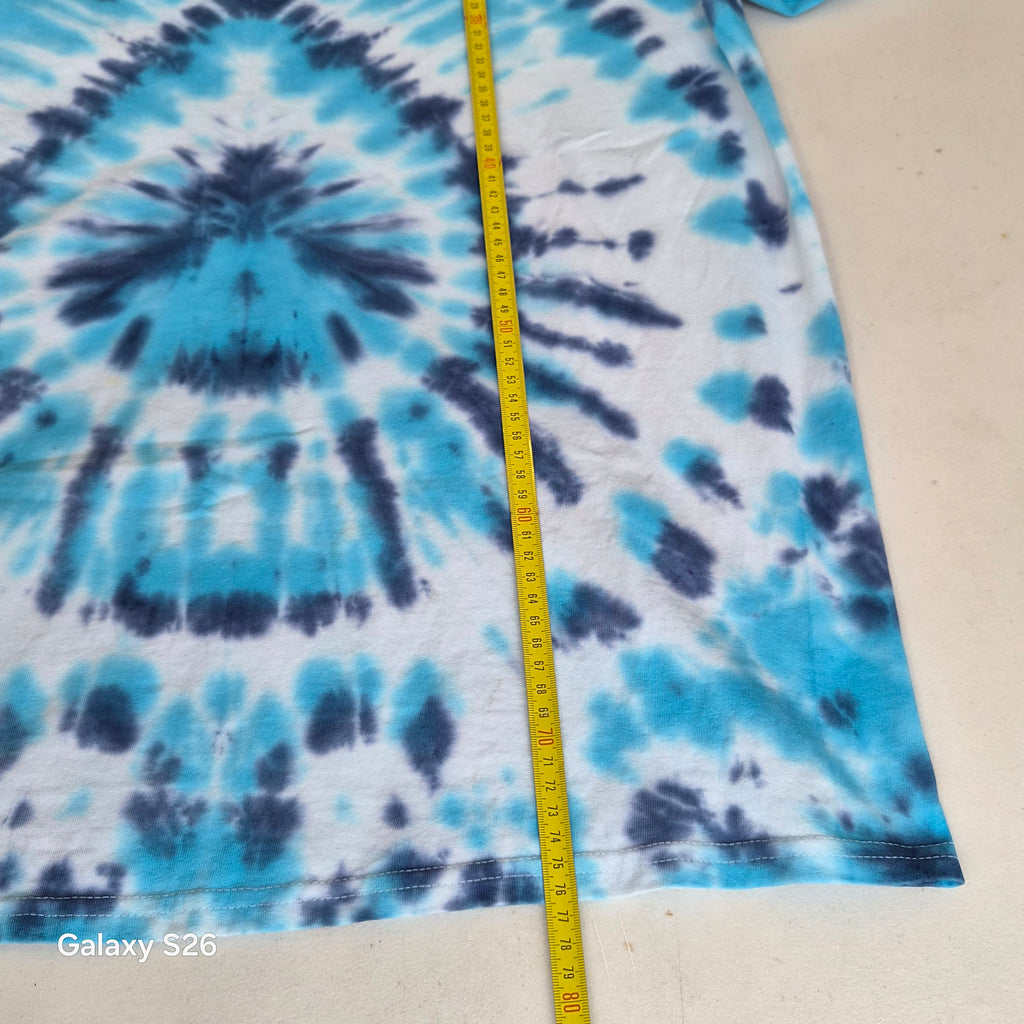 T-shirt manches longues Gildan tie-dye bleu – XL