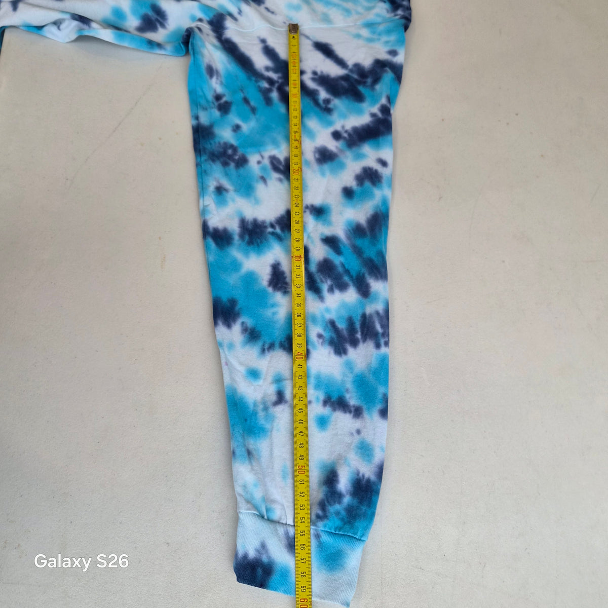 T-shirt manches longues Gildan tie-dye bleu – XL