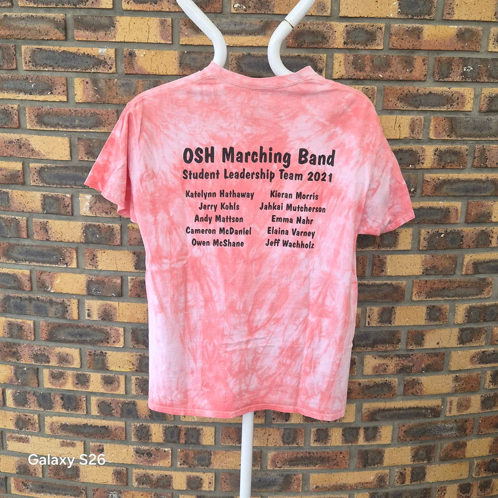 T-shirt Gildan OSH Marching Band 2021 tie-dye rose – L