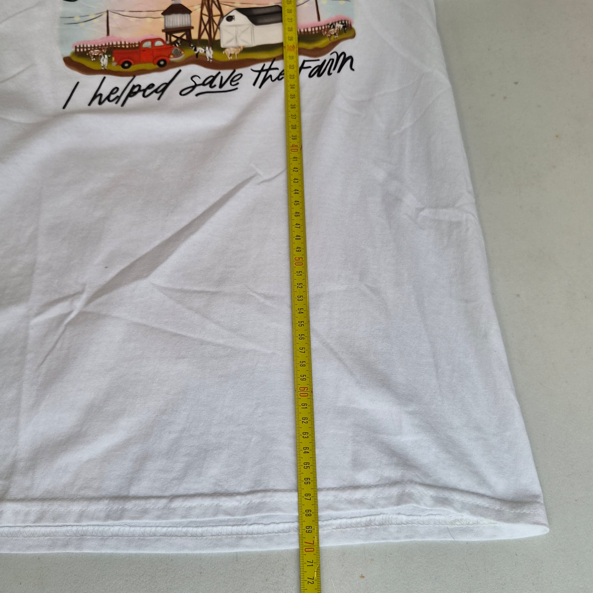 T-shirt Gildan Goods & Goats Market blanc – S