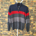 Pull U.S. Polo Assn. rayé col zippé – XL