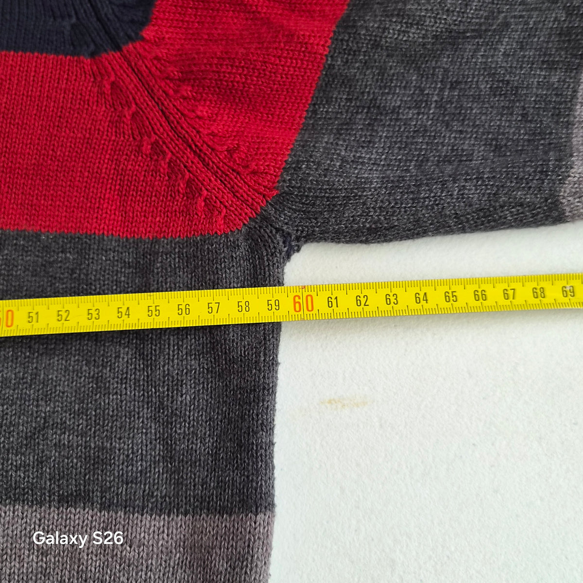 Pull U.S. Polo Assn. rayé col zippé – XL
