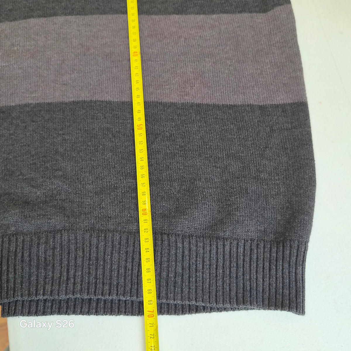 Pull U.S. Polo Assn. rayé col zippé – XL
