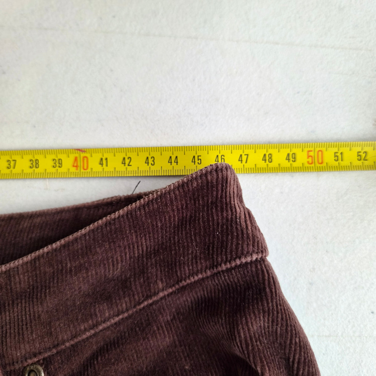 Pantalon St. John’s Bay velours côtelé marron bootcut – T.46