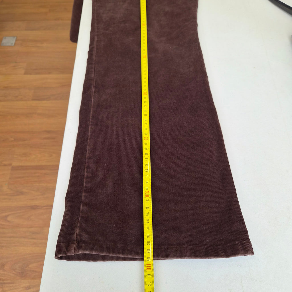 Pantalon St. John’s Bay velours côtelé marron bootcut – T.46
