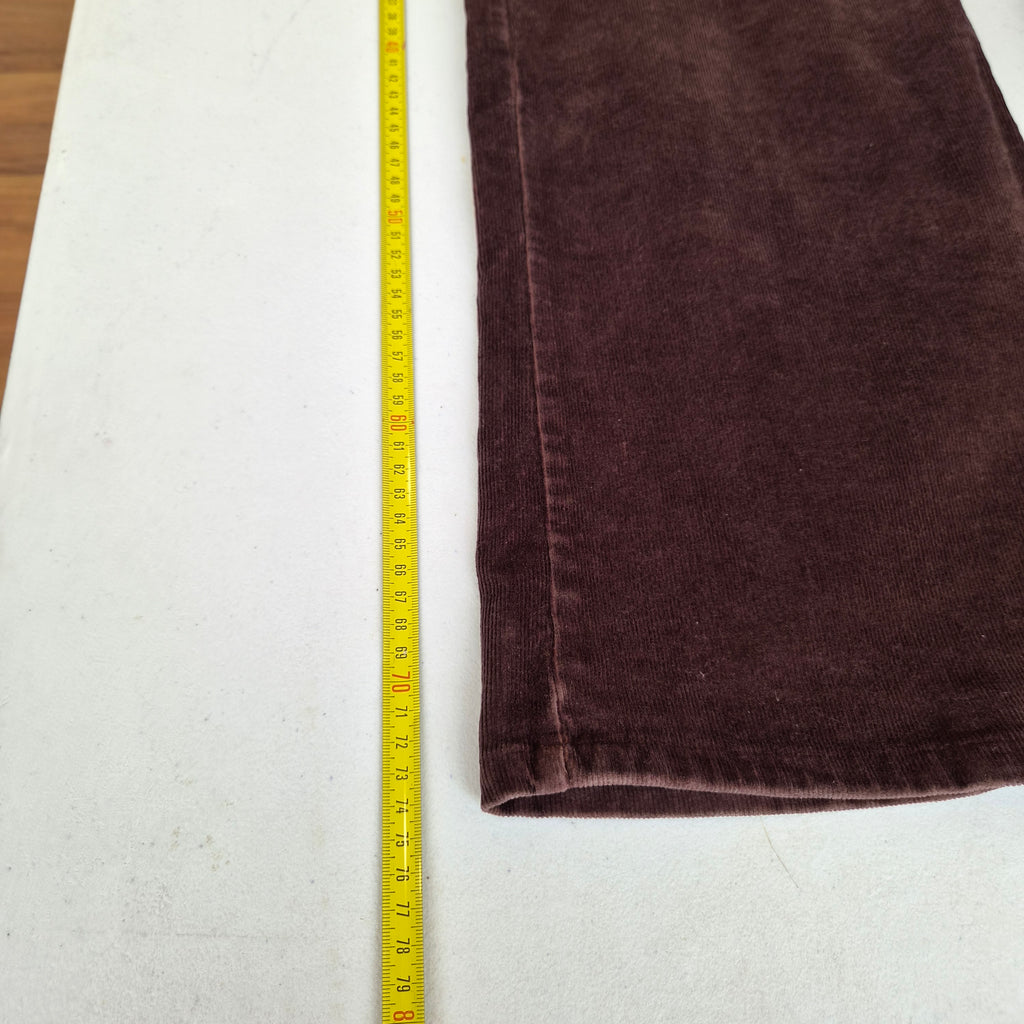 Pantalon St. John’s Bay velours côtelé marron bootcut – T.46