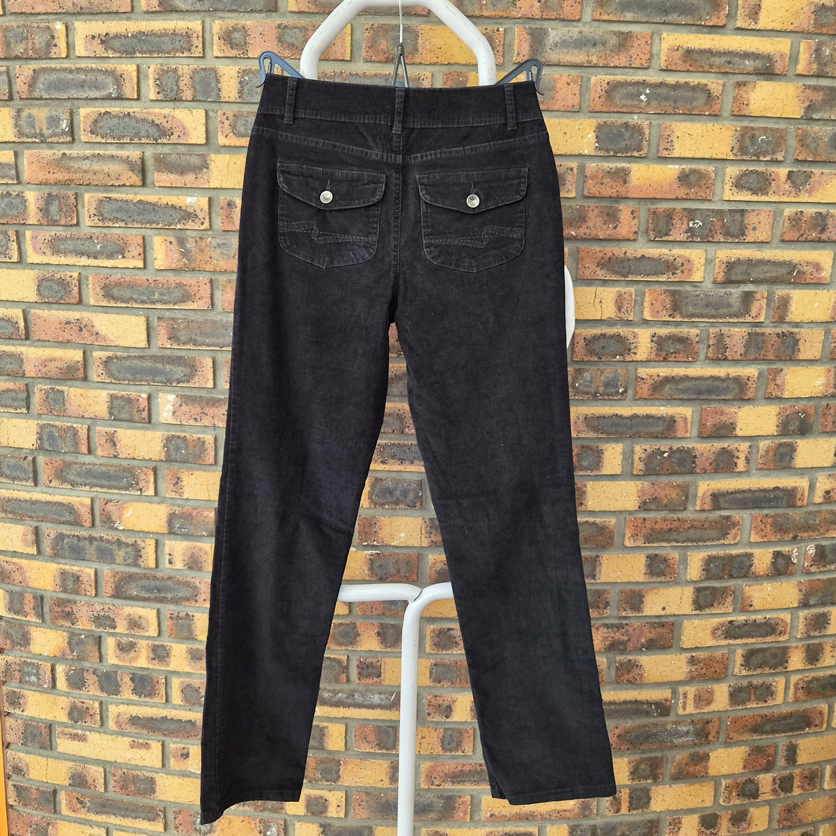 Pantalon Sonoma Life + Style velours côtelé noir – T.36-38