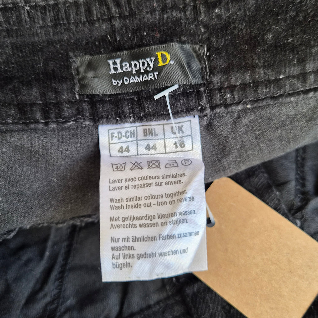 Pantalon Happy D. by Damart velours noir – env. T.40/42