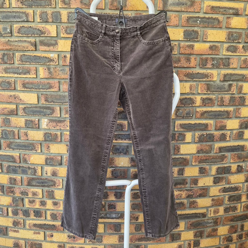 Pantalon Zaffiri velours côtelé marron – T.36