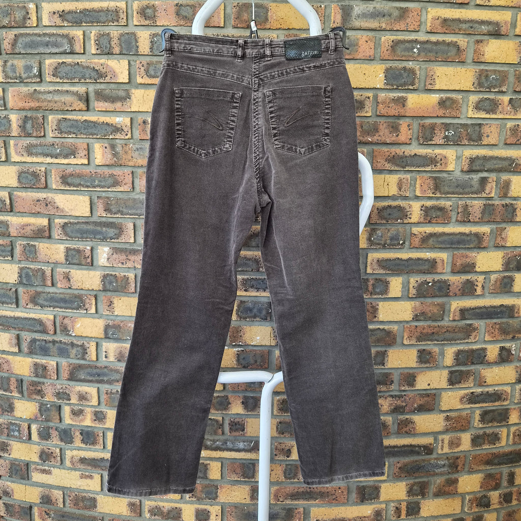 Pantalon Zaffiri velours côtelé marron – T.36